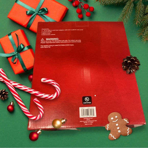 Silver or Gold Ashland Lit Tree Topper - Picture 8 of 11